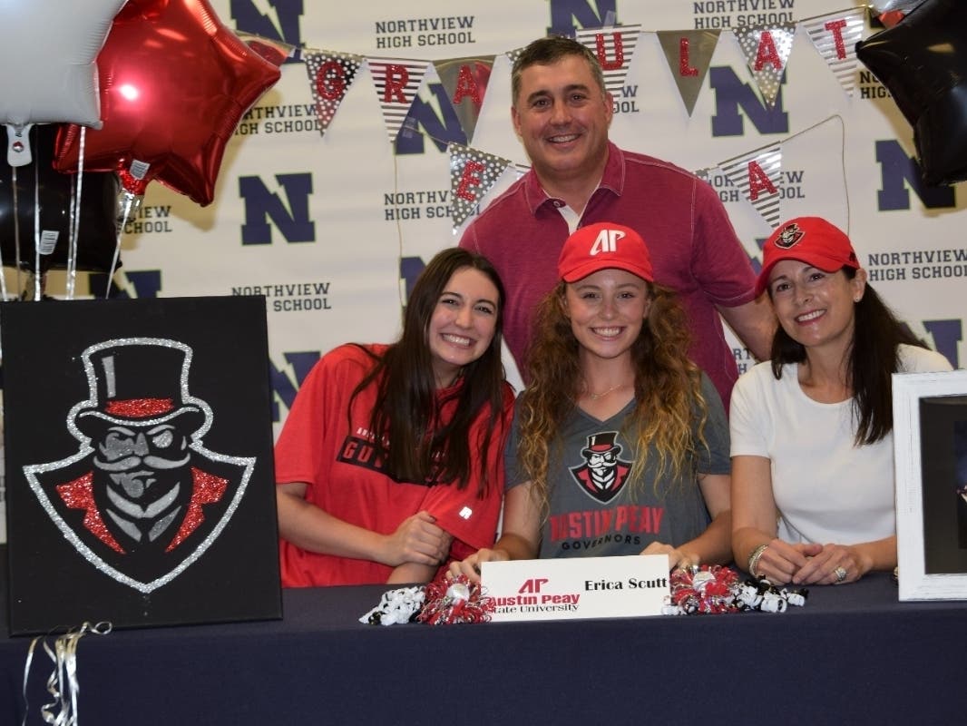 Northview High School’s Erica Scutt has formally committed to play Division I Golf at Austin Peay State University.