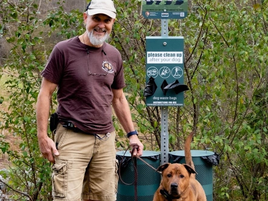 During the fall, 37 new dog waste bins were installed throughout the Chattahoochee River National Recreation Area.