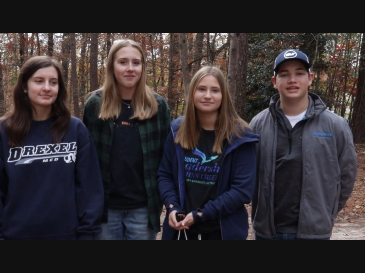 Two groups from Student Leadership Johns Creek are restoring and cleaning headstones at the Macedonia Cemetery.