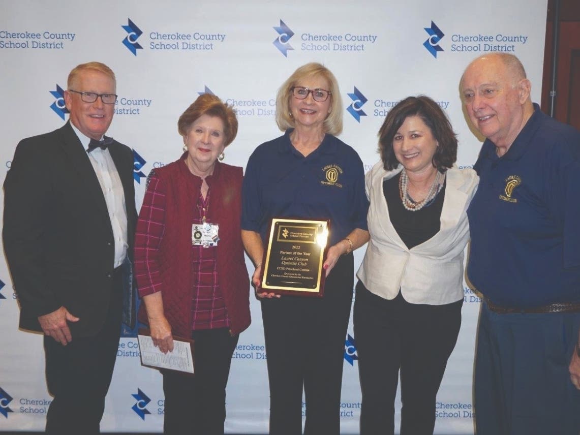 The Laurel Canyon Optimist Club, the district's Preschool Centers’ Partner of the Year, was named the 2022 Partner of the Year.