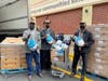 L-R: James Price, Bryan Powell & Duke Searles, three local Vietnam War veterans, were on hand to assist Stop & Shop staff for the supermarket chain’s Turkey Express program, which donated 1,000 Thanksgiving turkeys to Feeding Westchester on Veteran’s Day.