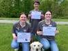 Left to right: Sarah, Laura and Michael Holtman with BluePath Ali at BluePath Service Dogs’ fifth annual walkathon.