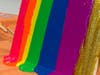 Marla Beth Enowitz, the abstract artist behind Marla Beth Designs, teaches young budding artists at a recent rainbow drip workshop for Westchester Children’s Museum