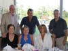 First row from left: Gail O’Connor; Jenny Yake; Joyce Connell; Second row from left:  Jim O’Connor, HOW board member, event co-chair and sponsor, Empress Ambulance; Tom Connell; Joe Castelli.
