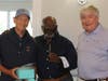 From left: John Zanzarella, event co-chair and sponsor, Zanzarella Marketing; Kenneth Theobalds, honoree, event co-chair and sponsor, Entergy; James P. O’Toole, event co-chair and MC.