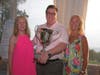 Phelps Executive Director Eileen Egan, RN, Esq.; Golf Classic Committee member Owen O'Neill; and Melissa Melvin, Golf Classic Committee member and daughter of 2021 posthumous honoree Bill Melvin; at the 17th Phelps Golf Classic.