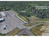 An aerial view of where the plant will be sited adjacent to Westchester County Airport.