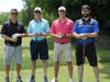 L-R: The Pepe Cadillac foursome (Hole-in-One Contest Sponsors) – Chad Harris, Robert Schneider, Joe Pepe, Jr. and Andrew Jarrett