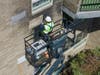 Rainbow International Restoration of Westchester utilized LaserClean technology, a high power, environmentally friendly alternative to traditional blast cleaning, to remove the structural soot and smoke residue on the exterior of Seven Pines Tower.