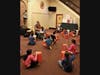 Third, fourth and fifth grade students drumming African and Mexican rhythms as part of Symphony Space’s four-day “Global Arts: Culture, Literacy & Heritage” program at The Palace Theatre.
