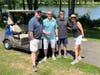 Scarsdale residents Andrew Markowitz, Andy Mayer, Alex Mayer, and Robin Mayer at the 5th Annual Hillside Golf Classic held recently at Richter Park Golf Course in Danbury, CT.