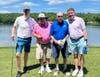 Darien residents David Vandal, Frank Gallagher, Jim Gallagher, and Joe Gallagher at the 5th Annual Hillside Golf Classic held recently at Richter Park Golf Course in Danbury, CT.