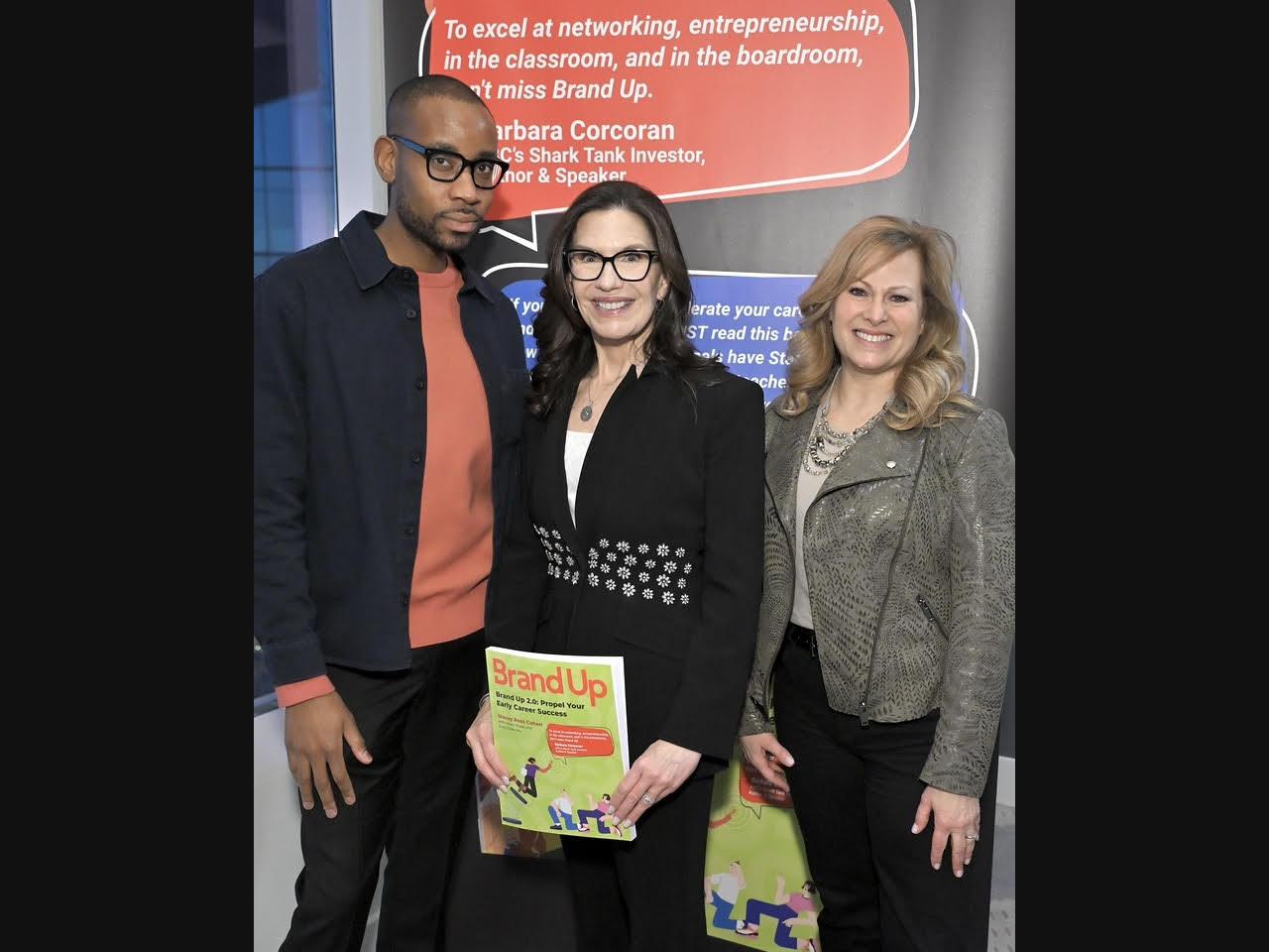 Author Stacey Ross Cohen (middle) pictured with co-authors Allison Kluger and Kudzi Chikumbu at Brand Up 2.0 book launch event