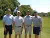 The foursome from HOW Golf Invitational Grand Sponsors, Next Level Private LLC. From left: Lou Fitzgerald, Mat Ardino. Andrew Musci and Gary Raniolo
