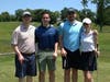 The foursome from HOW Golf Invitational Grand Sponsors, PKF O’Connor Davies, LLP. From left: Patrick Mergel, Joseph Povemba, James Harrison, Sarah Morrissey