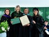 From left: Meryl Rosen ’82, Chair of the Sarah Lawrence College Board of Trustees; Cristle Collins Judd, President of Sarah Lawrence College; Senate Majority Leader Andrea Stewart-Cousins; Kanwal Singh, Provost & Dean of Faculty of Sarah Lawrence College