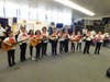 Shown are students practicing before the festival.