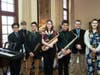 Shown is the Waukegan High School Bulldog Jazztet performing at the benefit.