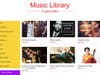A screen shot of Bravo’s new online Music Library, which is accessible from the nonprofit’s website: www.bravowaukegan.org.