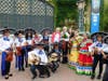 A flashback from pre-pandemic days: the Mariachi Estrellas performed at Fiesta Ravinia Sept. 15, 2019. Shown back center from left: Bravo Founder Pat Sikorovsky; Waukegan Music Teacher Katie Dudley; and Bravo Executive Director Karey Walker.  