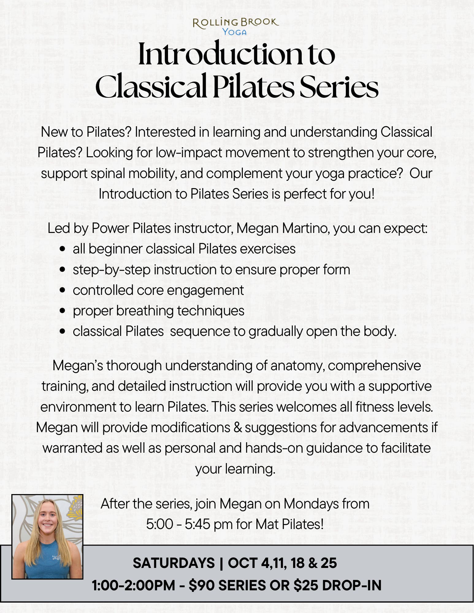 Introduction to Classical Pilates Series