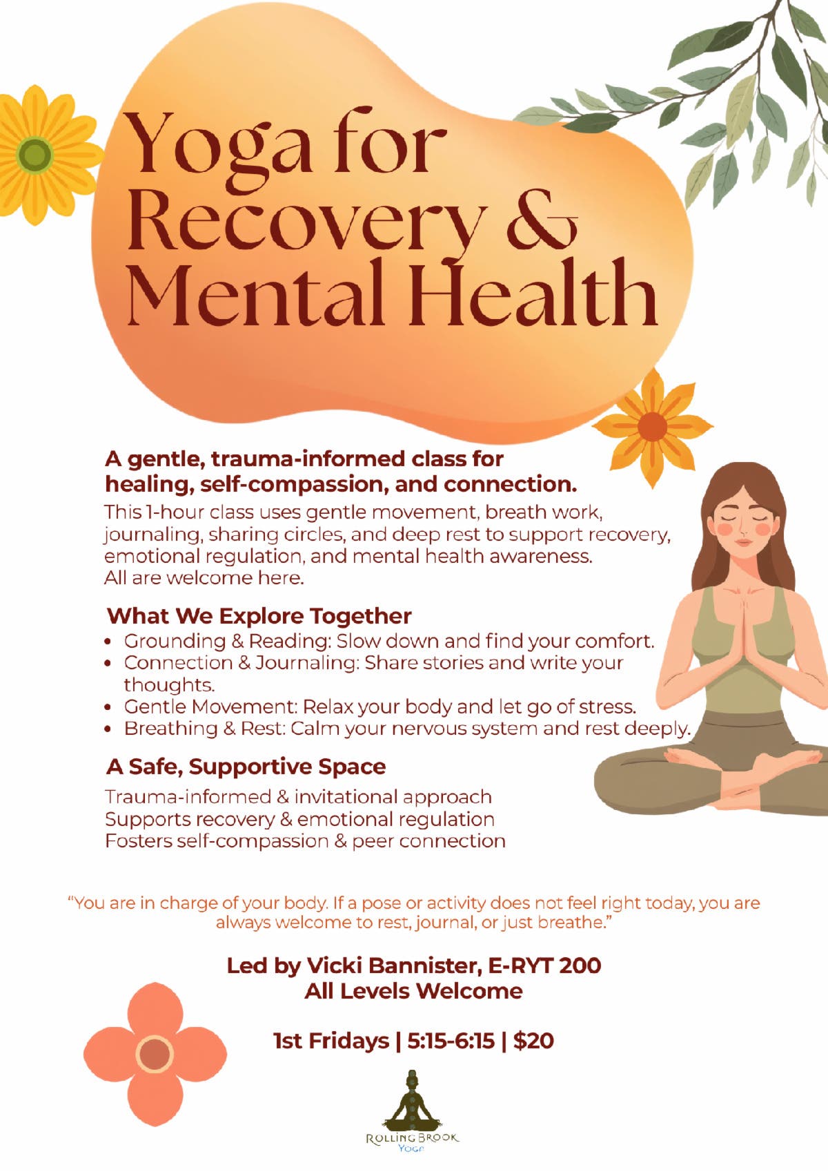 Yoga for Recovery & Mental Health 