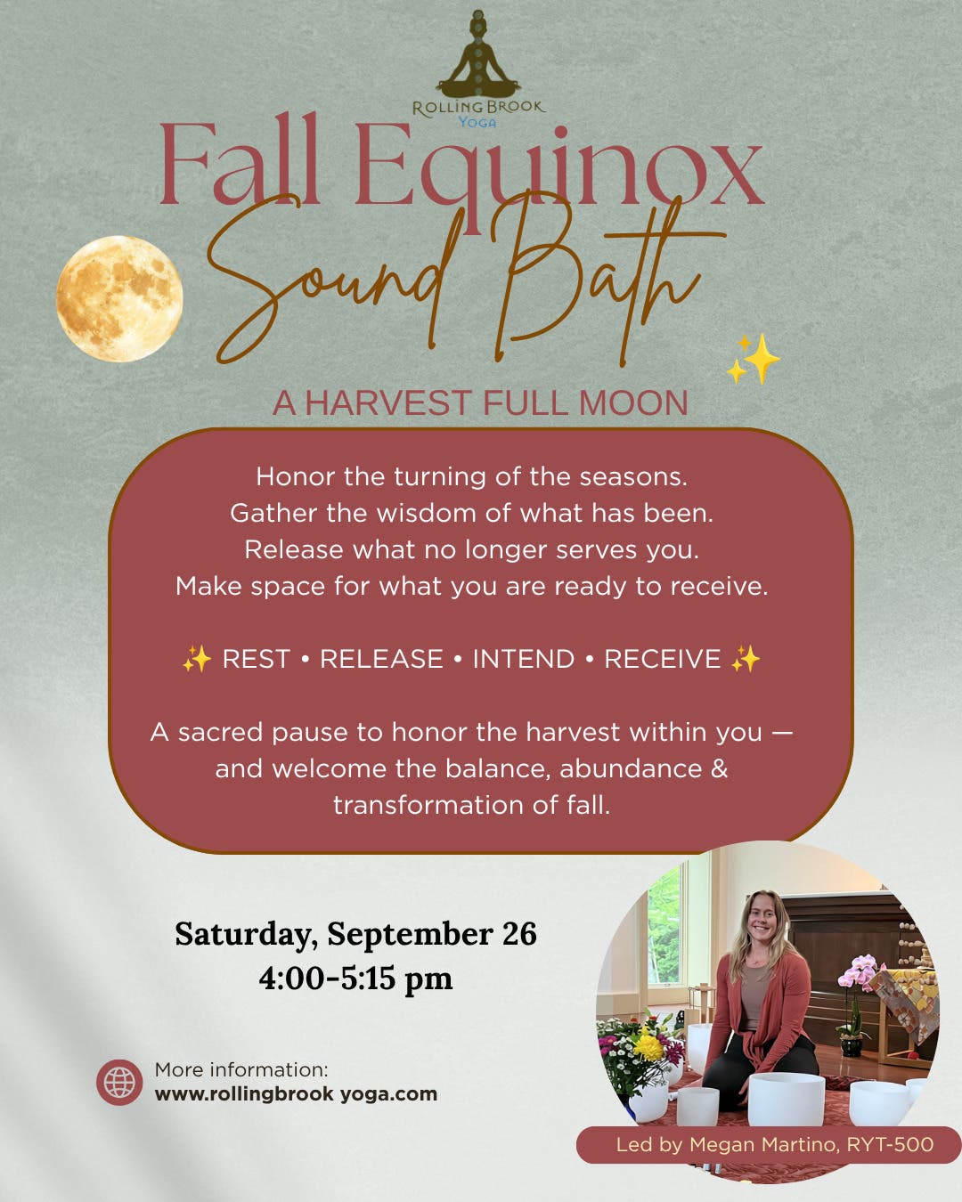 Fall Equinox Sound Bath led by Megan Martino