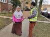 Doorstop deliveries to low-income neighbors care of ICNA Relief team members