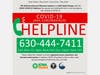 Helpline available 7 days a week for COVID-19 health related questions. 