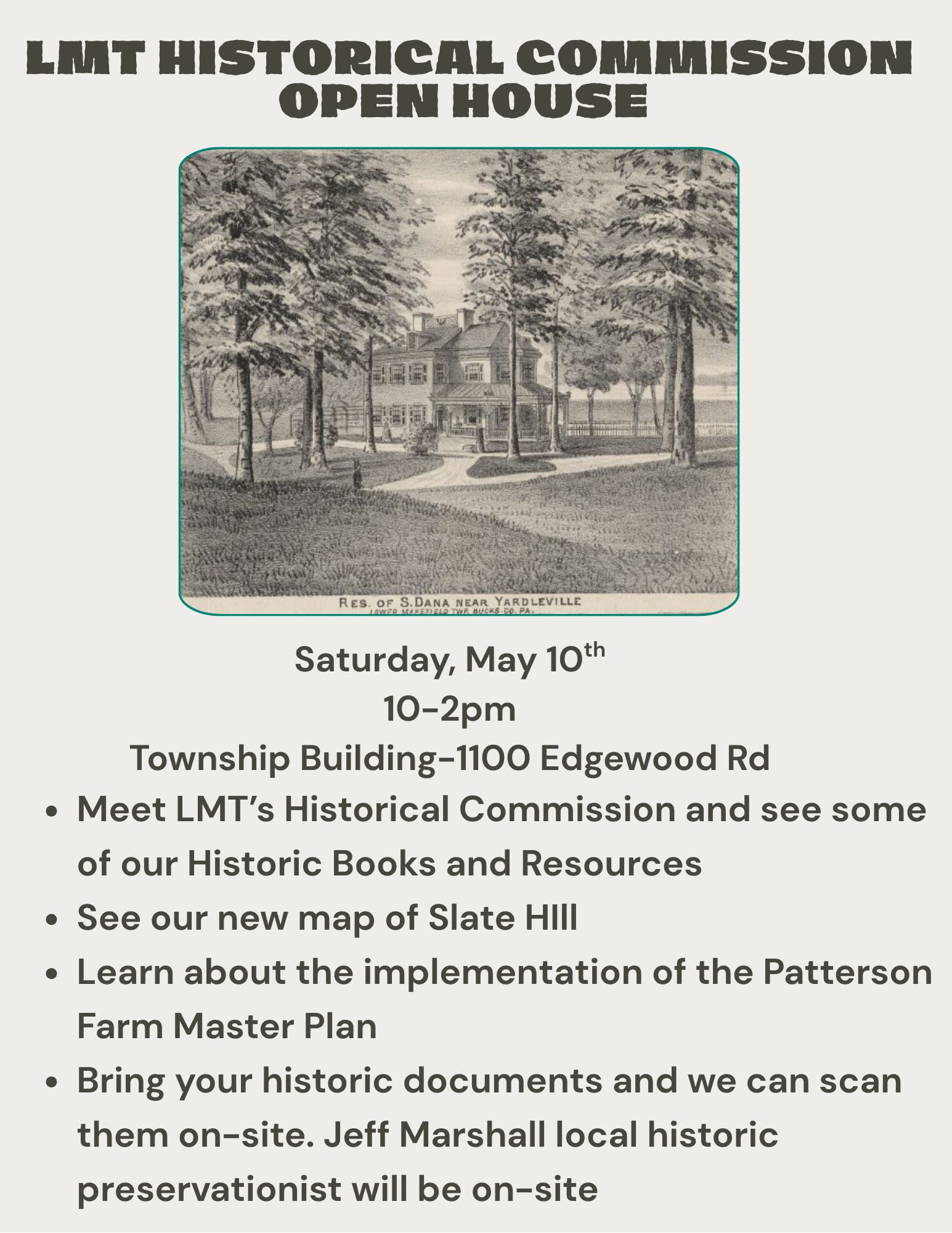 Lower Makefield Historical Commission Open House