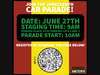 Saturday, June 27, join the Juneteenth car parade.