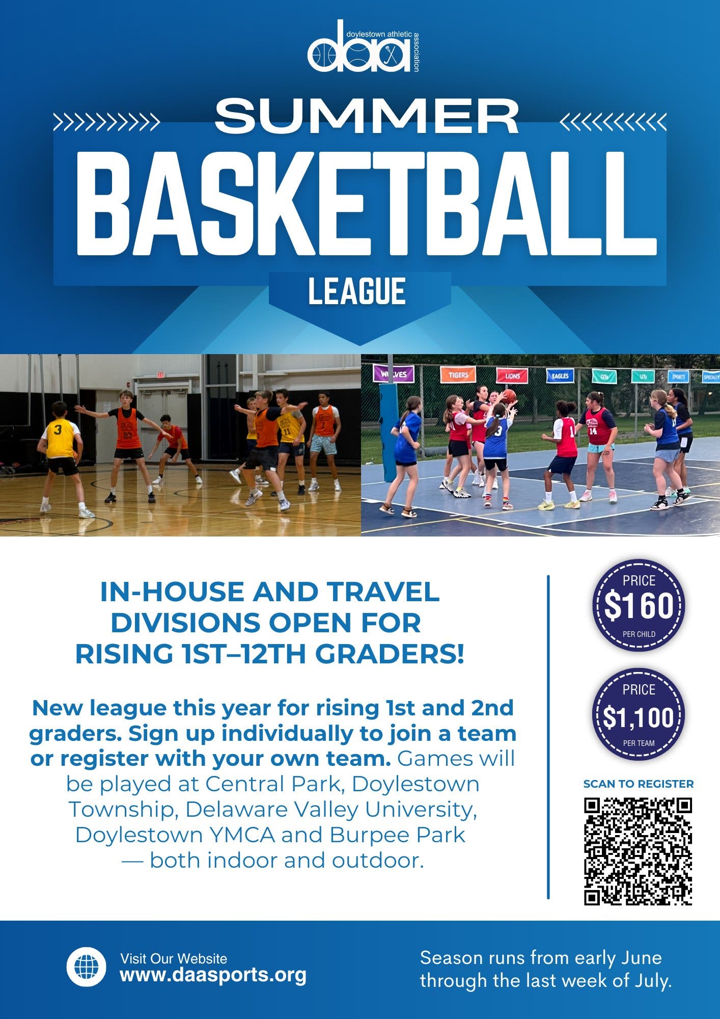 Registration is NOW OPEN for our Summer Basketball League!