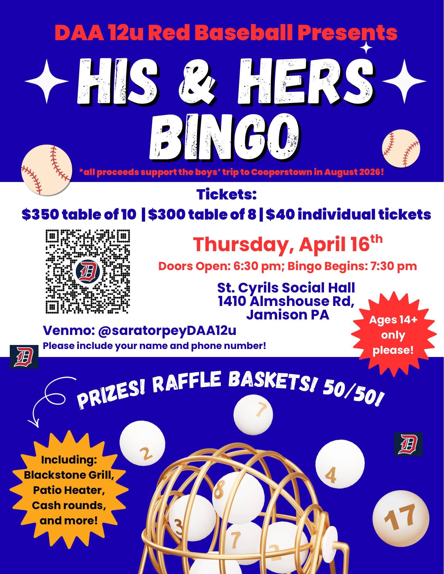 His & Hers Bingo Night