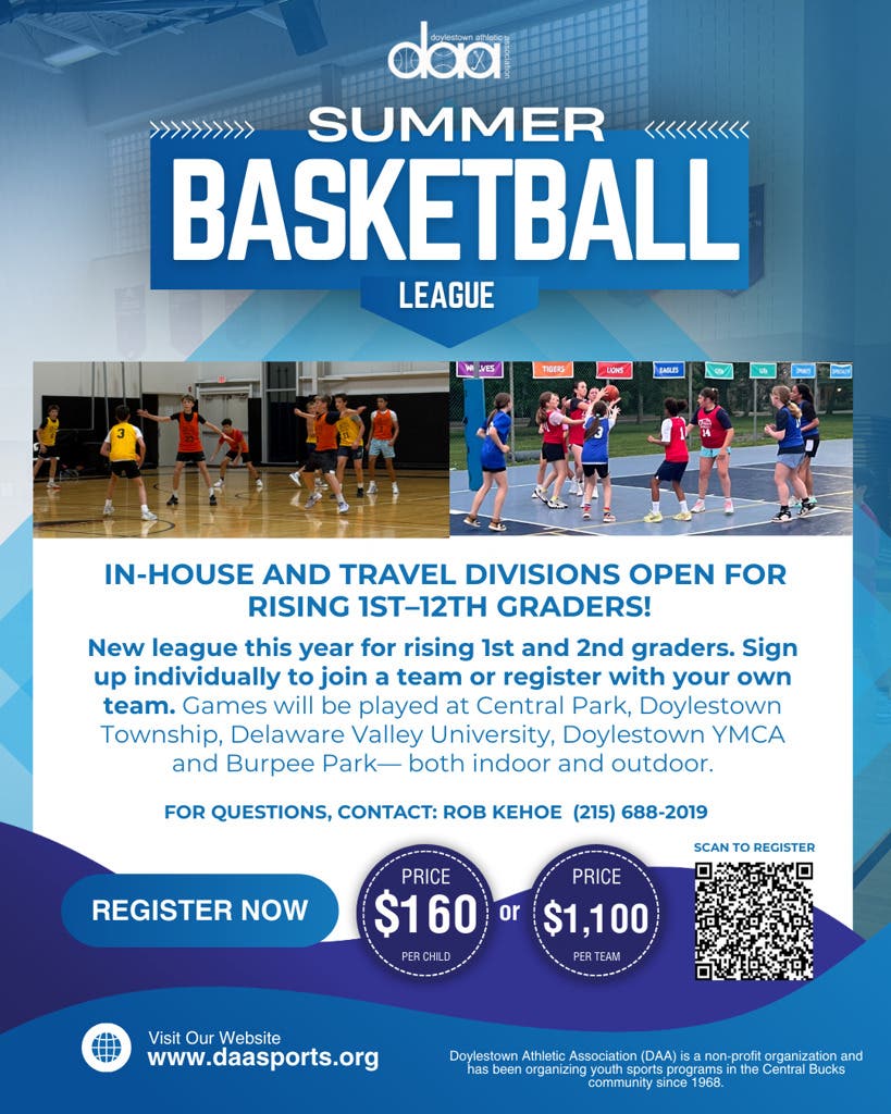 Registration is NOW OPEN for our Summer Basketball League!