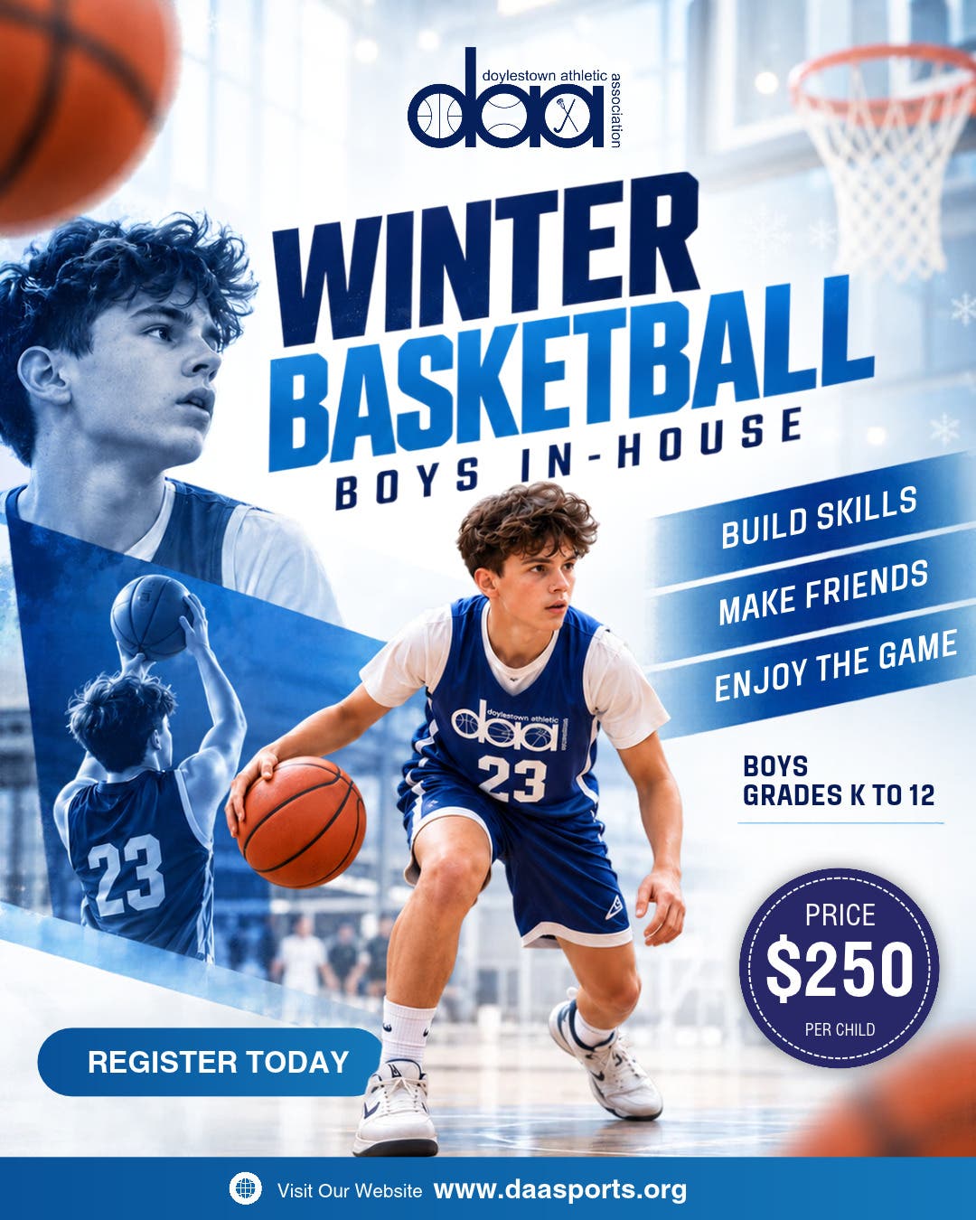 Registration Is Open for Winter Basketball!