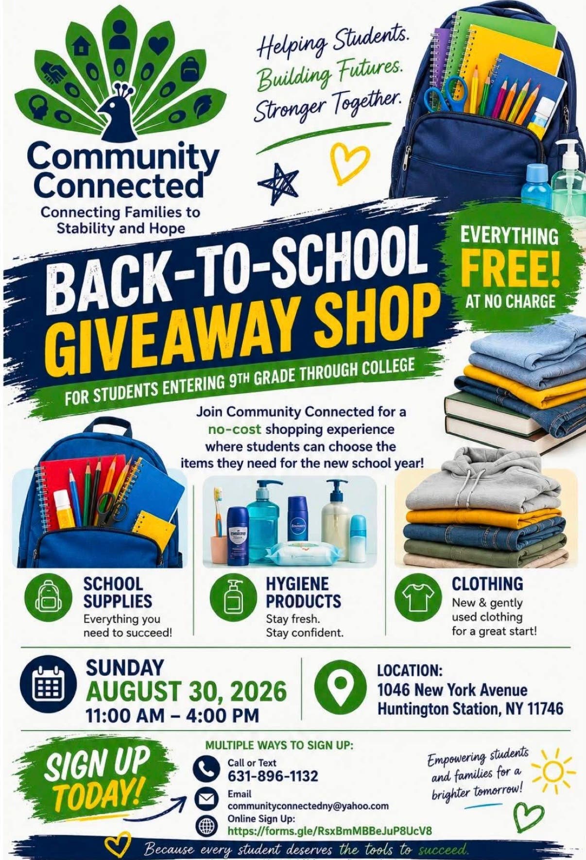 Back To School Giveaway Shopping Event