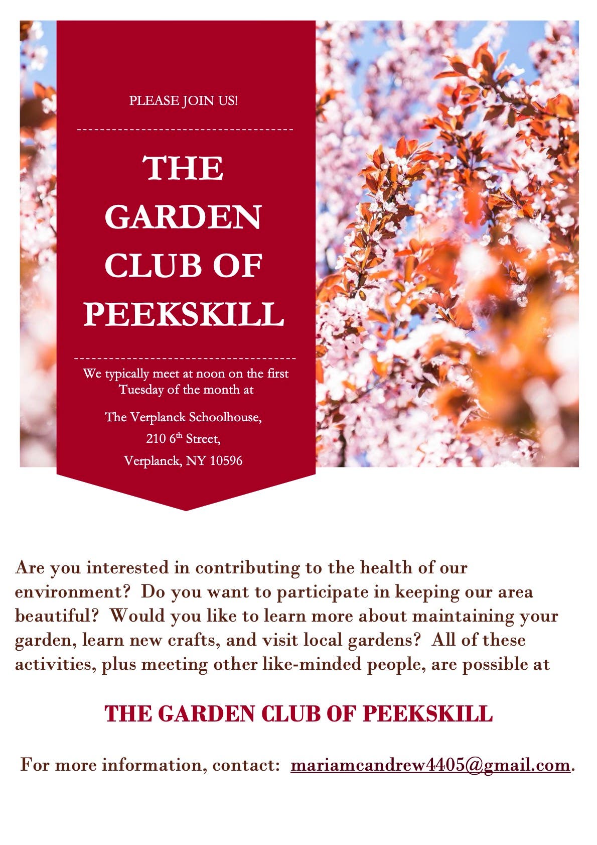 The Garden Club Of Peekskill