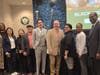 (L-R): Melissa Roy, JD, Dr. Christa Grant, Tinny Cheung, Dr. David Lucander, Andrew Marshal, Dr. William Mullaney, Allegra Abrahams, Sabrina Charles-Pierre, Dr. Bert Schillingford