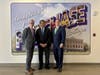 L to R: Michael E. Steiper, Ph.D., President, Purchase College; Congressman George Latimer; Dr. William P. Mullaney, President, Rockland Community College