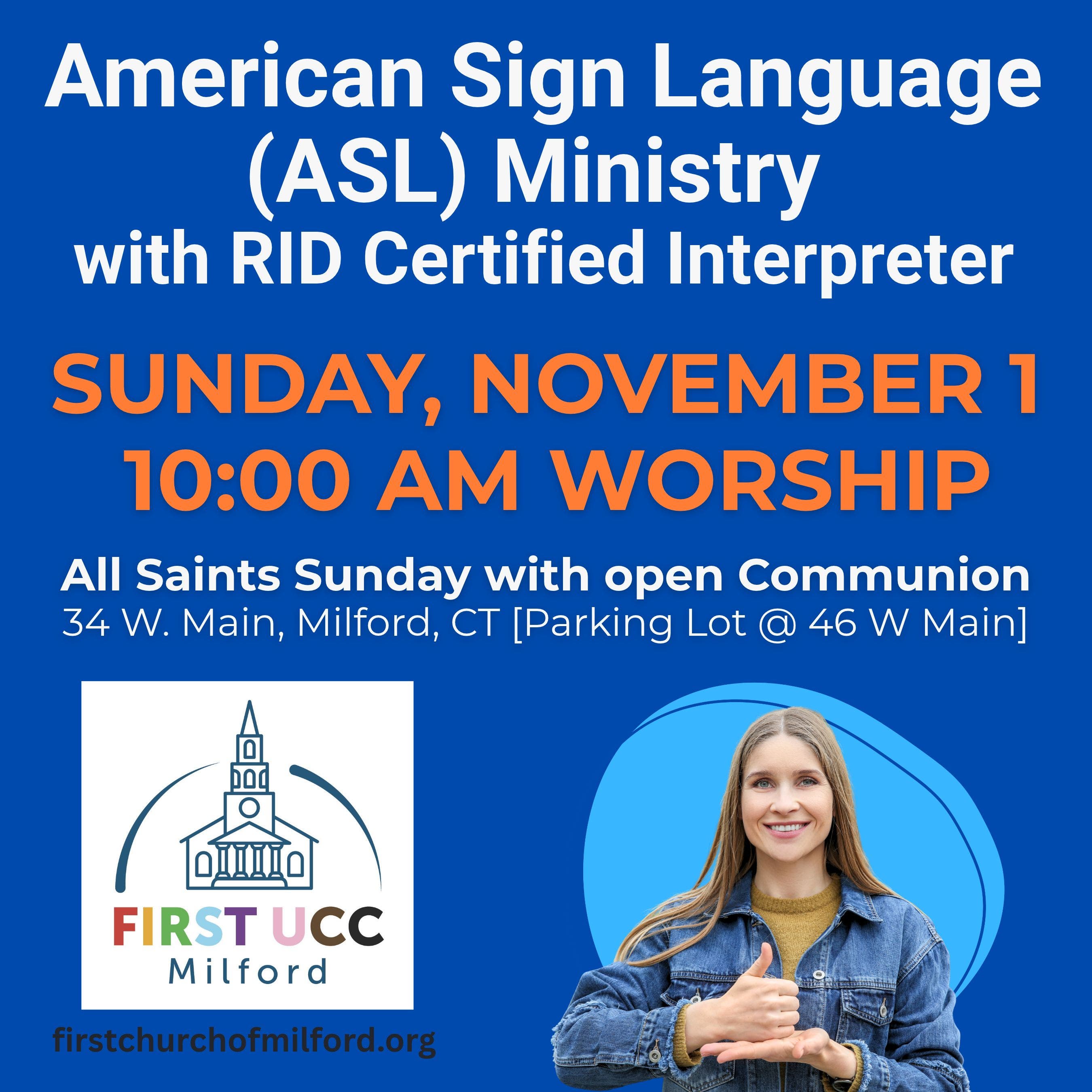 American Sign Language (ASL) Ministry