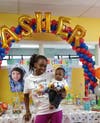 Mommy and birthday boy 