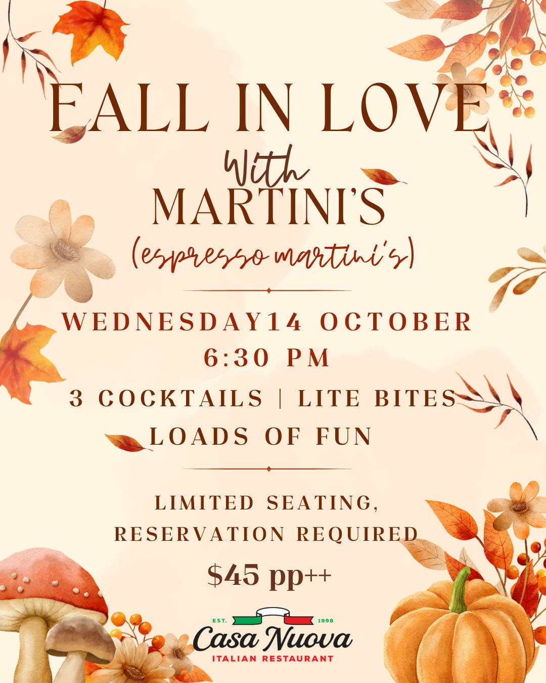 Fall in Love with Espresso Martini’s!