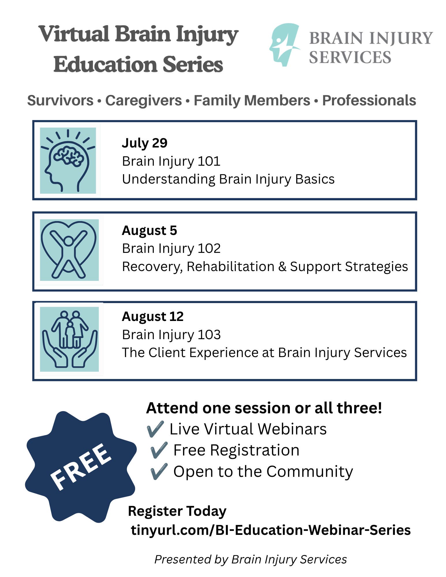 Virtual Brain Injury Education Series