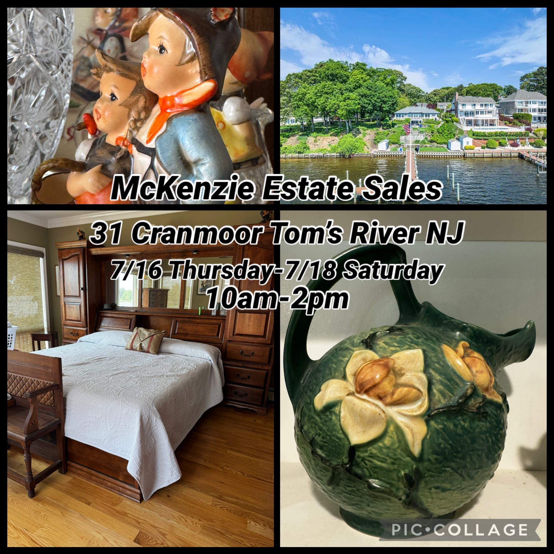 McKenzie Estate Sales -7/16 Thursday 