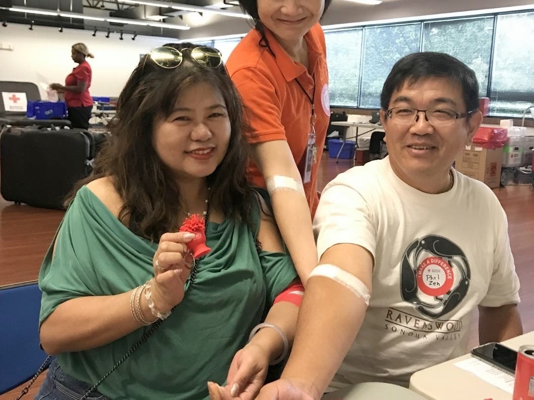 CCACC Staff Donating Blood