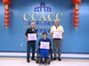 Executive Director Chih-Hsiang Li (back row, right), Executive Director Rita Sun Lewi (front row), and Senior Advisor Ned Li receive the 2021 President’s Lifetime Achievement Award, the highest honor of the President’s Volunteer Service Award.