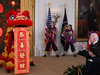President Biden applauds spectacular lion dance performance