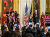 Numerous guests greet President Biden and First Lady Jill Biden