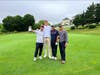 The first-place team of the 4th Charity Golf Tournament was Oma Sushi & Oyster Bar: Jay Z. Wu, Matt Eckhout, Hanh Tu, and Tony Mui.