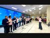 The entire Board of Directors joins in a collective chorus singing “Tomorrow will be better”.